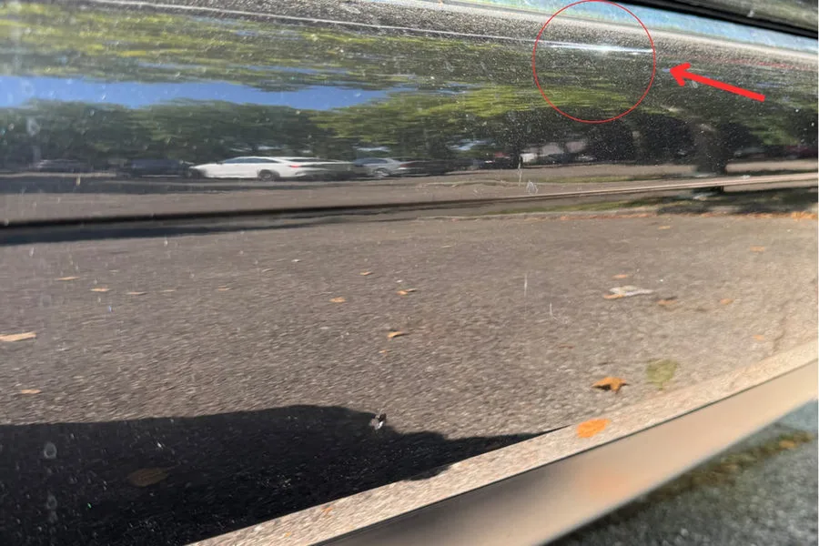 Audi Stoßstange hinten verkratzt